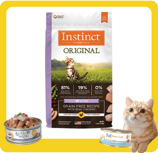 Instinct Dry Cat Food ORIGINAL Grain- Free Recipe with Real Chicken for Kitten 4.5lb (658757) (圖片1)