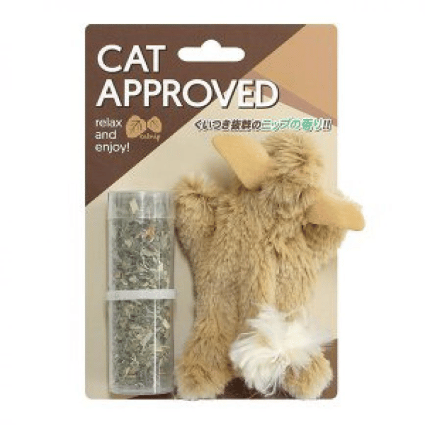 日本SuperCat 超級逗貓玩具配貓薄荷 小兔 (啡黃) (日本缺貨) (圖片1)