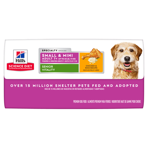 Hills 狗糧 小型高齡犬 7+ 年輕活力 Adult Small & Mini Youthful Vitality 12.5lb (10771) (新舊包裝隨機發貨) (圖片6)