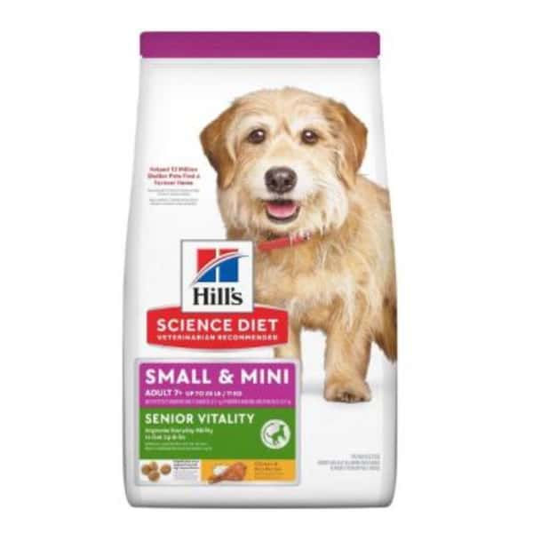Hills Dry Dog Food Adult 7+ Senior Vitality Small & Mini 3.5lb (10770) (圖片1)