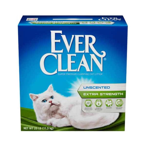 Ever Ever Clean 美國 礦物貓砂 愛牠潔 持久除臭貓砂 無香味 3盒裝 x 14lbs 14lb 正面圖