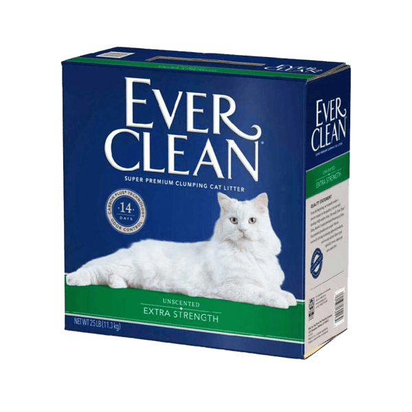 Ever Ever Clean 美國 礦物貓砂 藍鑽 持久除臭貓砂 無香味 25lbs 綠色 25lb 正面圖