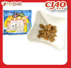 CIAO 貓零食 日本磨牙潔齒貓脆餅 鰹魚味 5g 8包入 (藍) (圖片3)