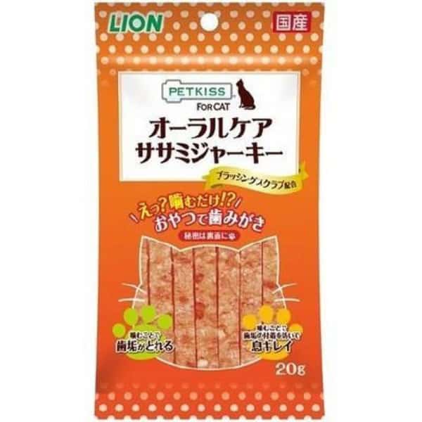 日本獅王LION 日本獅王LION Pet 貓用潔齒肉條零食 雞肉味 20g 20g 貓用 正面圖