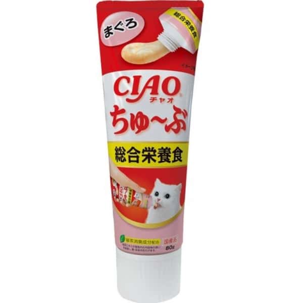 CIAO 日本貓用營養膏 乳酸菌營養膏 綜合營養金槍魚味 80g (粉紅) (CS-155) (圖片1)