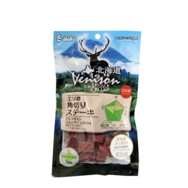 日本ASUKU 狗零食 北海道 鹿肉切角塊 130g (圖片1)