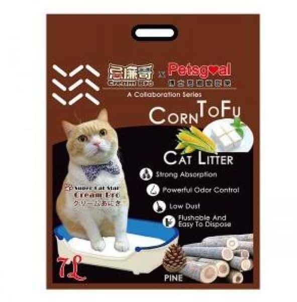 PETSGOAL X 忌廉哥 玉米 豆腐貓砂 松木 7L (橙) (CB202123) (圖片1)