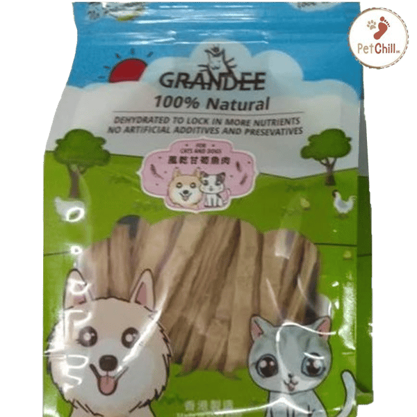 GRANDEE 香港製造 天然風乾小食 甘筍魚肉 50g (貓犬用) (GD/12-50) (圖片1)