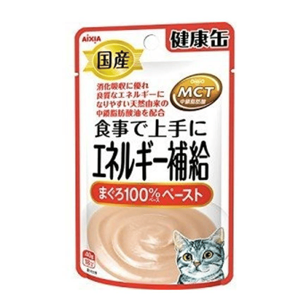 日本AIXIA 日本AIXIA 愛喜雅 健康缶能量補給濕糧包 吞拿魚味 40g 40g  正面圖