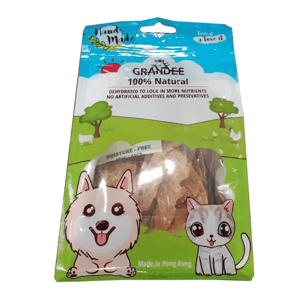 GRANDEE 香港製造 天然風乾小食 貓草雞片 50g (貓犬用) (GD/07-50) (圖片1)