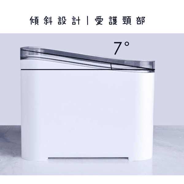 寵物飲水機 電動活水流動飲水器 傾斜設計 (圖片5)