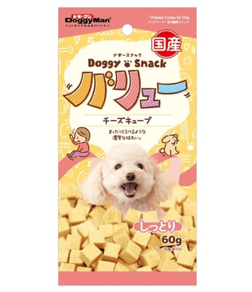 DoggyMan DoggyMan 日本狗零食 豐富奶酪芝士粒 60g 60g 正面圖