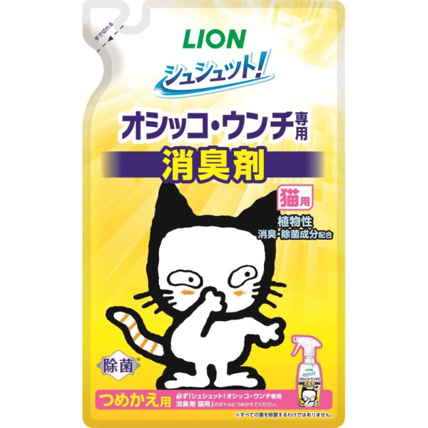 日本獅王LION Pet 貓砂盆用除菌消臭噴霧 補充包裝 280ml (圖片1)