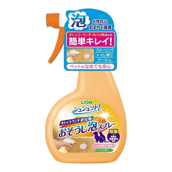 日本獅王LION 日本獅王LION Pet 寵物除菌清潔家居泡沫噴霧 270ml 270ml  正面圖