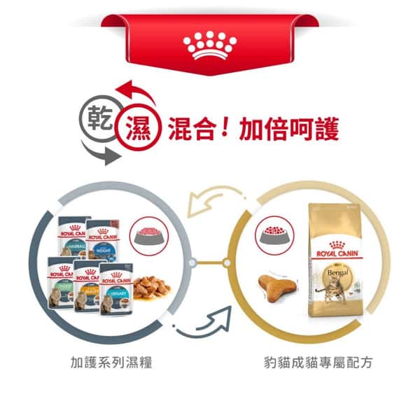 Royal Canin Royal Canin 貓糧 法國皇家貓糧 純種系列 豹貓成貓專屬配方 BEN40 10kg 10kg  包裝圖