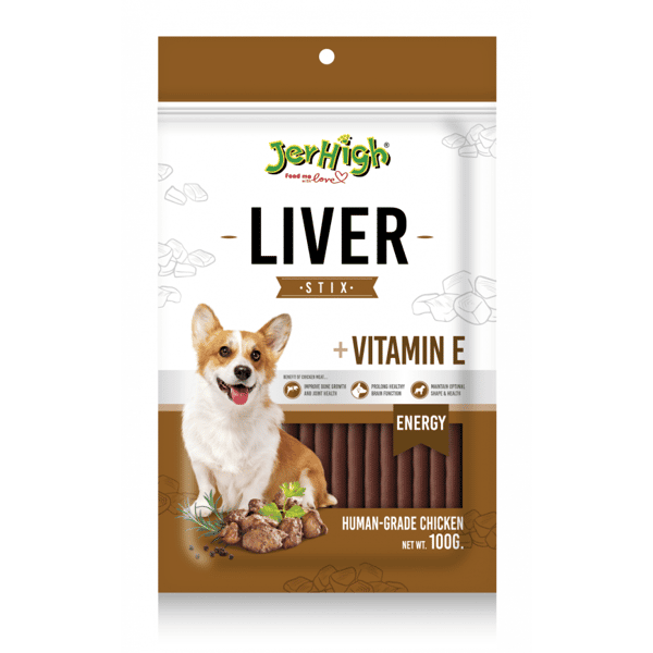 Jerhigh 狗小食 Liv-Stix 雞肝條 100g (JER06) (圖片1)