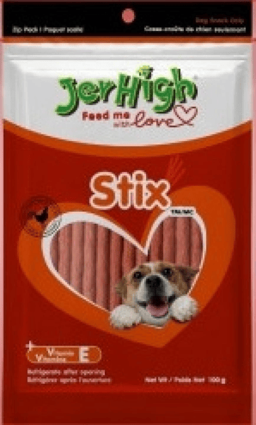 Jerhigh Jerhigh 狗小食 Stix 幼雞條 100g 100g  正面圖