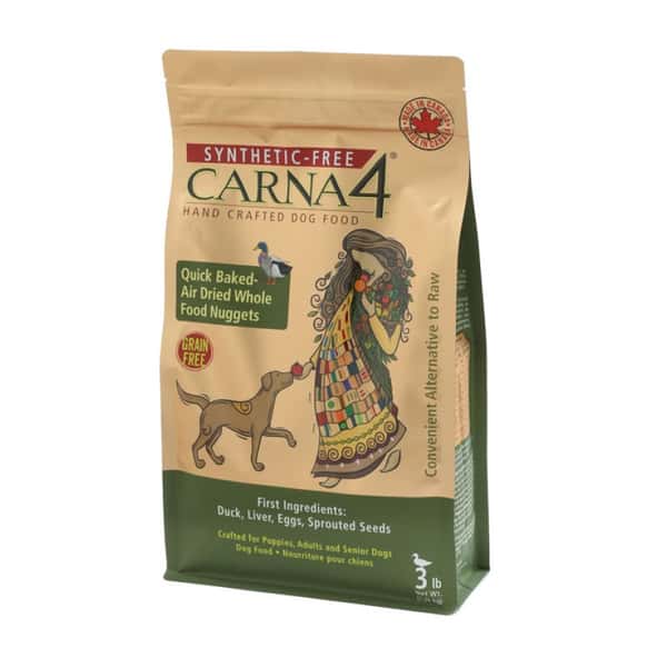 CARNA4 CARNA4 無穀物狗糧 頂級烘培風乾系列 全犬配方 鴨肉 22lb 22lb 正面圖
