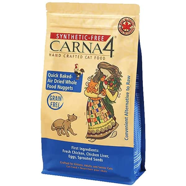 CARNA4 CARNA4 無穀物貓糧 頂級烘培風乾系列 全貓配方 雞肉 4lb 4lb 正面圖