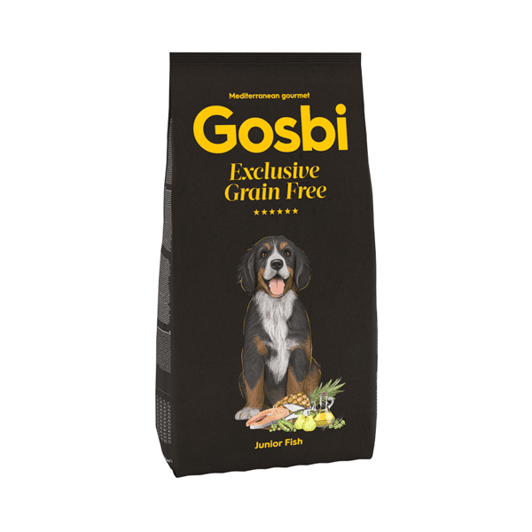 Gosbi Gosbi Exclusive Grain Free 無穀物狗糧 頂級低敏系列 中大型幼犬配方 魚肉 3kg 3kg  正面圖