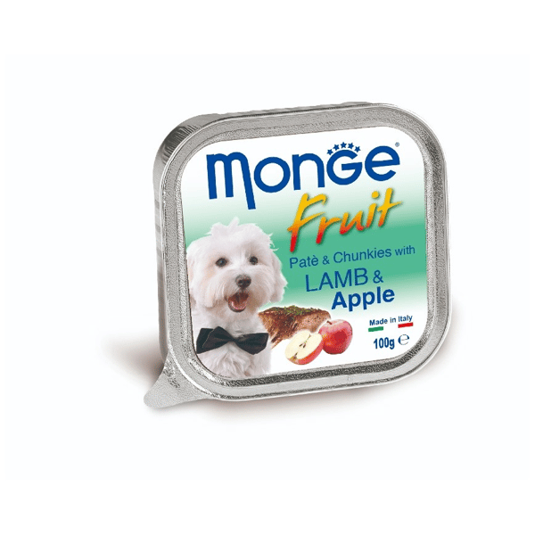 Monge Fruits 狗餐盒 羊肉蘋果 100g (MO3222) (圖片1)
