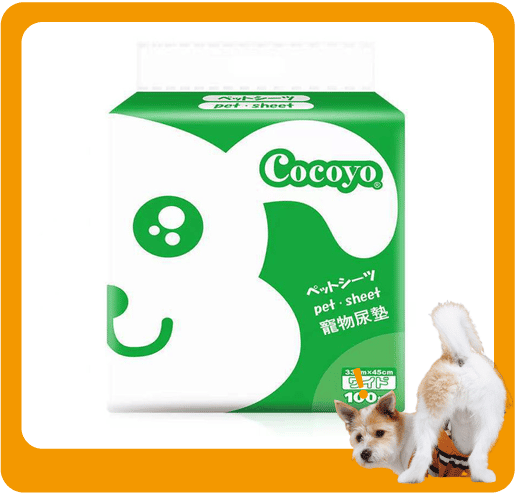 CoCoYo CoCoYo 超值型 寵物尿墊 狗尿墊 狗尿片 [33x45 S碼 100枚]   正面圖
