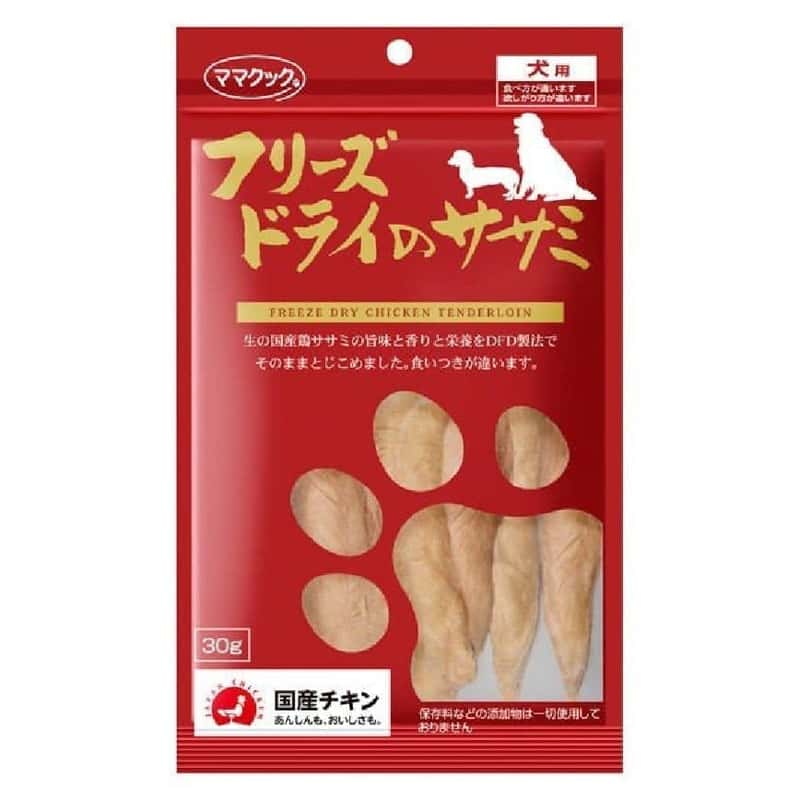 日本但馬高原 日本但馬高原 狗小食 凍乾雞胸柳片小食 30g 30g  正面圖