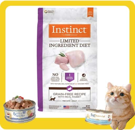 Instinct Instinct 貓糧 本能 貓糧 無穀物單一蛋白系列 兔肉 10lb 10lb  正面圖