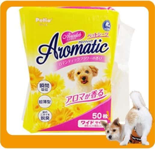 Petio Petio Aromatic 香味寵物尿墊 狗尿墊 狗尿片 [45*60 L碼 50枚]   正面圖