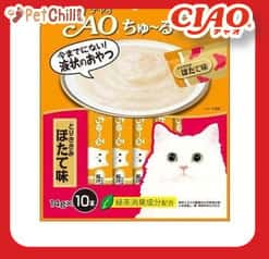 CIAO CIAO 肉泥 貓零食 雞肉及扇貝味 14g 10本入 14g 正面圖