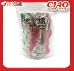 CIAO CIAO 貓零食 日本燒鰹魚條 大包裝 25g [套裝1包10條] 25g  正面圖