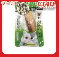 CIAO CIAO 貓零食 日本燒鰹魚條 しらすミックス味 小包裝 15g [雜錦銀魚味] 15g  正面圖