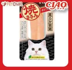 CIAO CIAO 貓零食 日本烤雞胸肉 扇貝 鱈場蟹味 30g 30g  正面圖