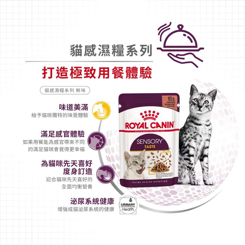 Royal Canin Royal Canin 法國皇家 貓濕糧 貓感系列 鮮味營養主食濕糧  TASTE 85g 85g  側面圖