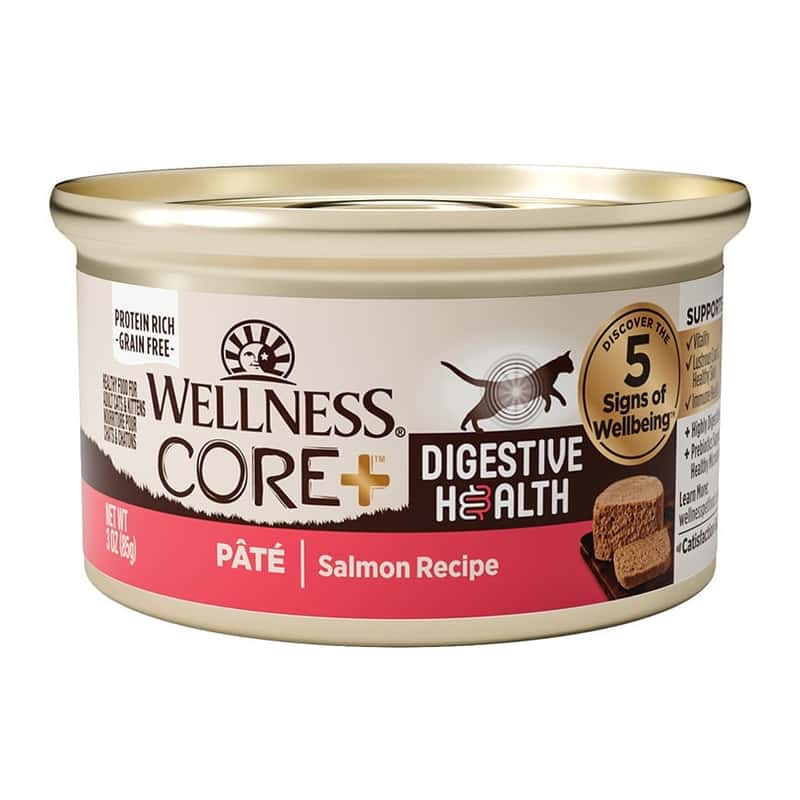 WELLNESS WELLNESS CORE 貓罐頭 消化易 三文魚配方 3oz 3oz 正面圖
