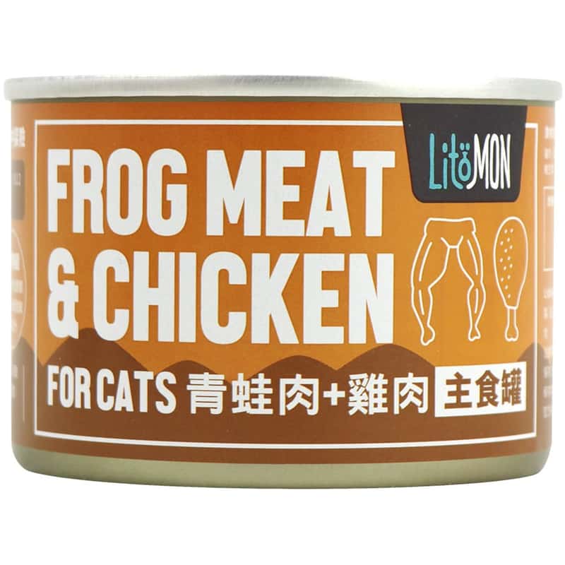 怪獸部落 怪獸部落 野味貓主食罐 青蛙雞肉 165g 165g  正面圖