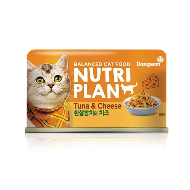 Nutriplan Nutriplan 貓罐頭 營養企劃 韓國低磷主食罐 芝士及白身吞拿魚 160g  限時優惠 160g  正面圖