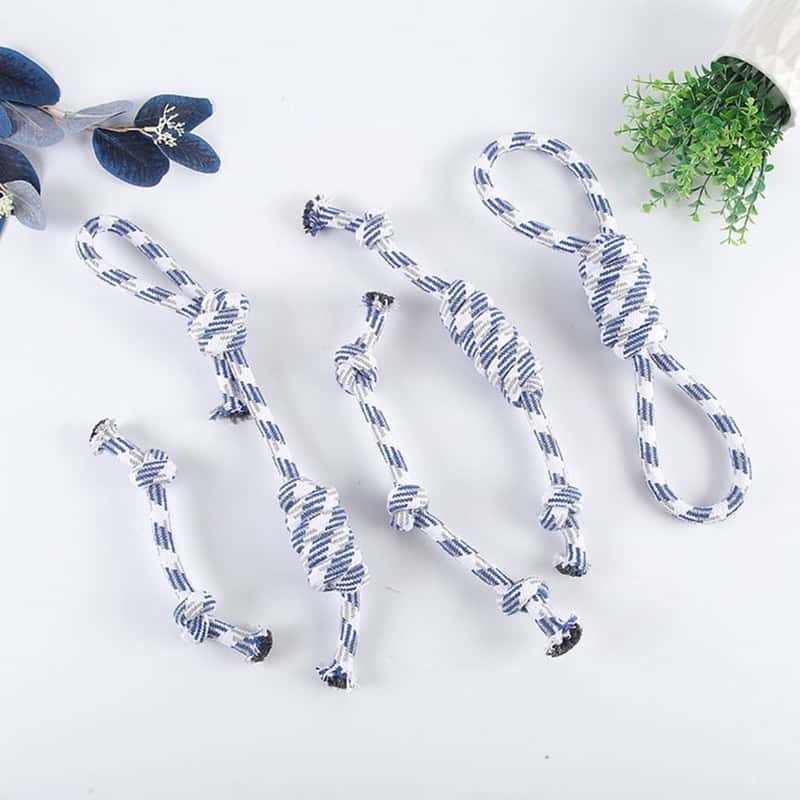 HelloDOG HelloDOG 玩具嚴選 棉繩狗狗磨牙玩具 款式隨機 1件   正面圖