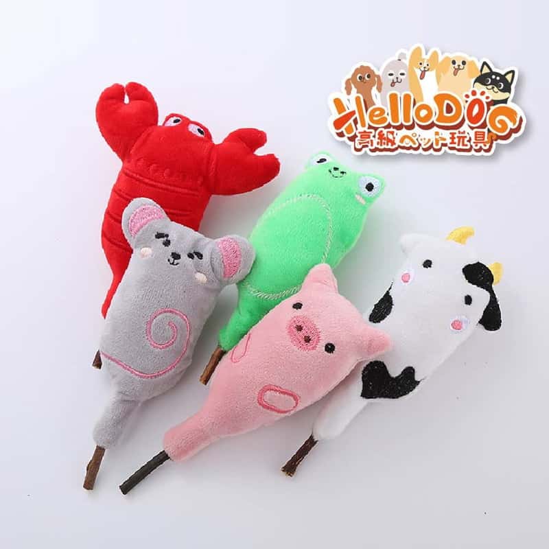 HelloDOG HelloDOG 玩具嚴選 小動物貓薄荷木天蓼清潔牙齒玩具 1件   正面圖