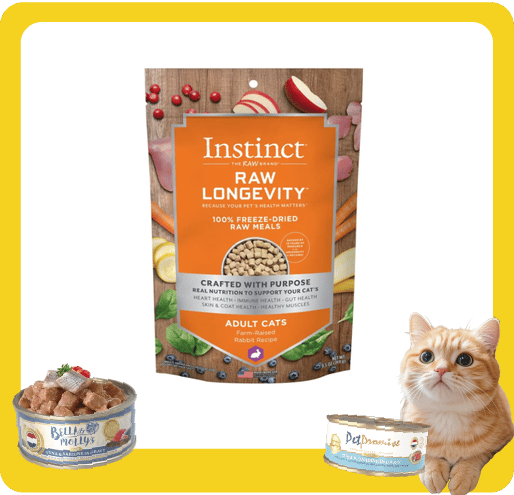 Instinct Instinct 貓糧 本能 貓糧 無穀物凍乾成貓生肉主食糧 兔肉 9.5oz 5oz  正面圖