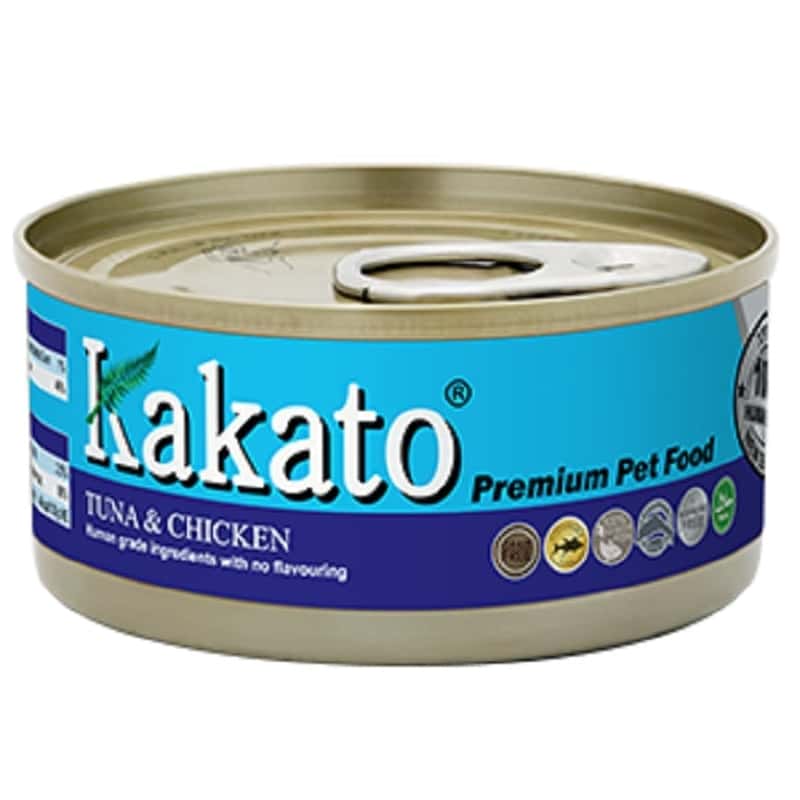 Kakato Kakato 罐頭 貓狗罐頭 吞拿魚及雞肉 170g 170g 正面圖