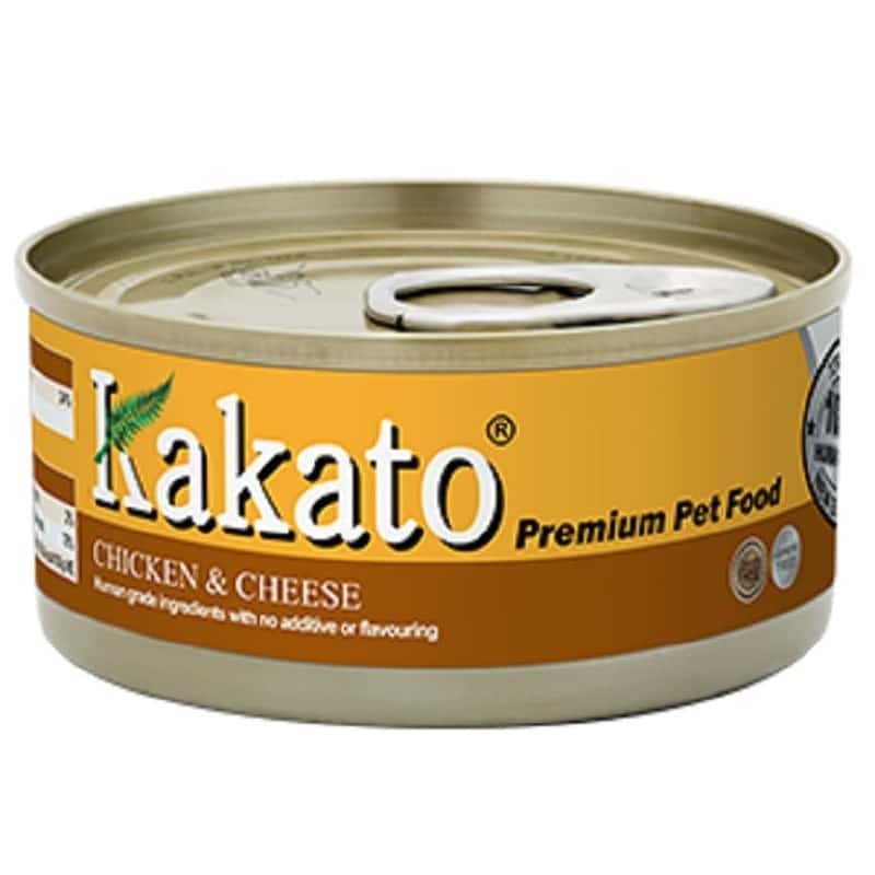 Kakato Kakato 罐頭 貓狗罐頭 雞肉及芝士 70g 70g  正面圖
