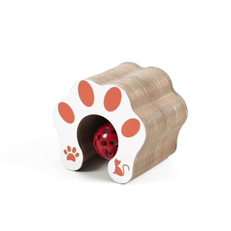 猫玩具 脚印风琴猫抓板 貓玩具 貓抓板 貓爬架 寵物用品速遞