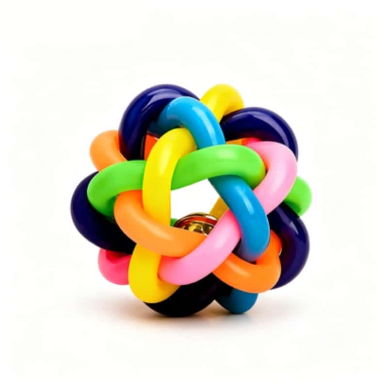 Cat Toy Rainbow Bell Woven Ball 貓玩具 其他 寵物用品速遞