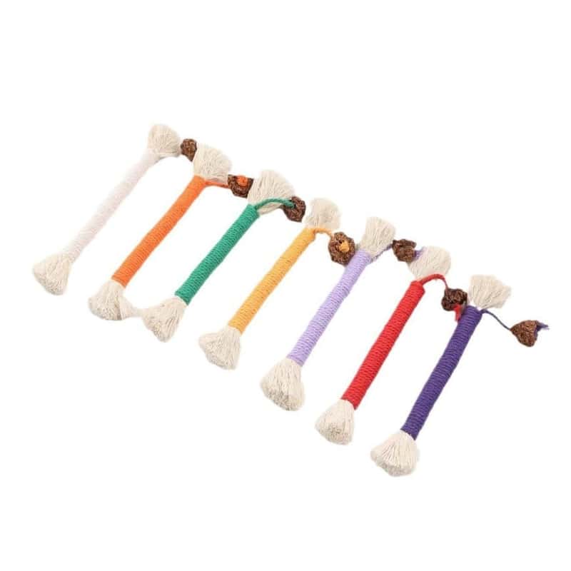 Dog Toy Rope Chew Mixed Colors (Random Color) 貓零食 寵物零食 Q-PET 寵物用品速遞