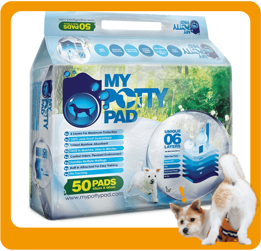 My My Potty Pad 殿堂吸 寵物尿墊 狗尿墊 狗尿片 MPP050 [45*60 M碼 50PADS]   正面圖