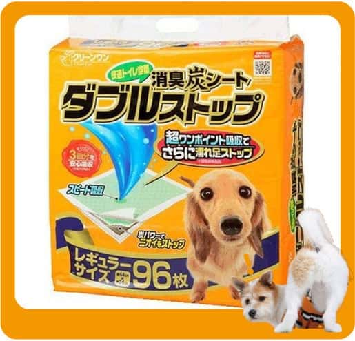 日本Clean 日本Clean One 消臭炭寵物尿墊 狗尿墊 狗尿片 [34*44 S碼 96枚]   正面圖