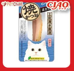 CIAO CIAO 貓零食 日本燒鰹魚條 25g [干貝口味] 25g  正面圖