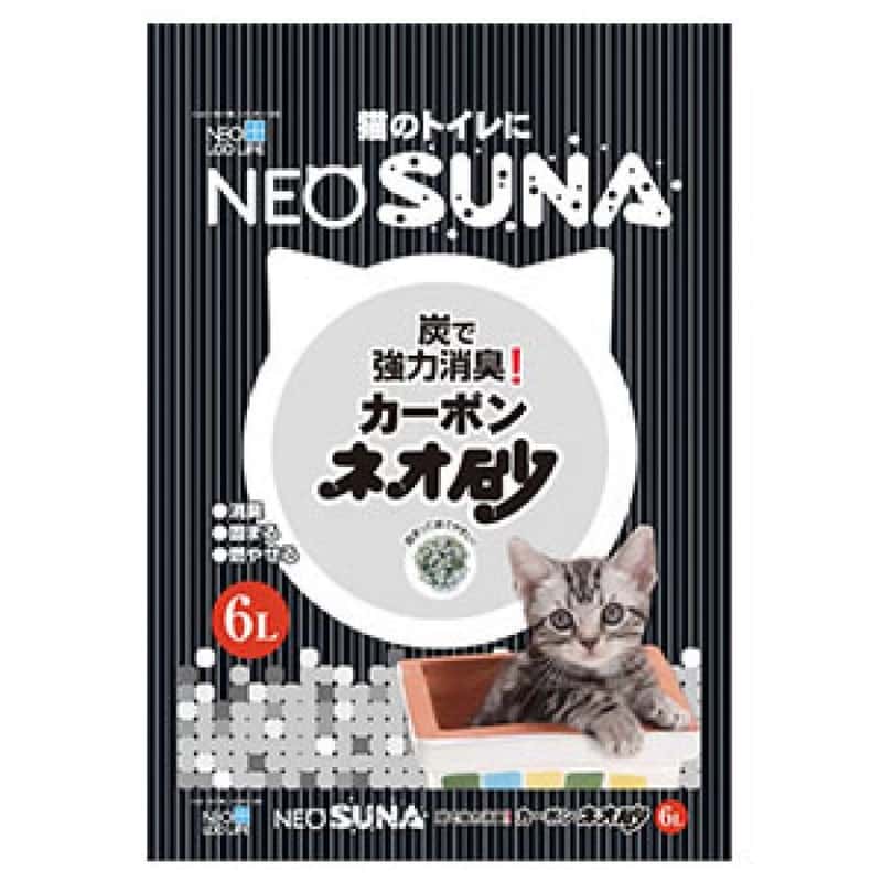 NEO NEO SUNA活性炭紙砂 6L 6L 正面圖