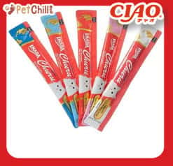 CIAO CIAO 肉泥 貓零食 綜合海鮮金槍魚肉醬 14g 50本罐裝  - 限定品 14g  背面圖